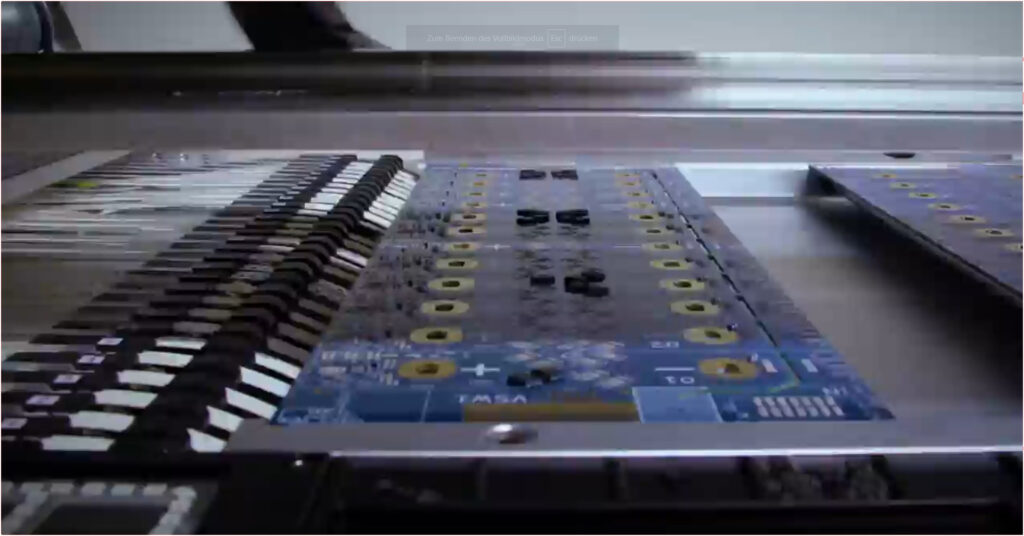 Our SMT machine in action