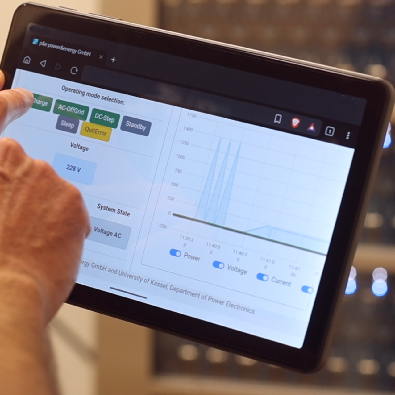 480s p&e Unser Interface